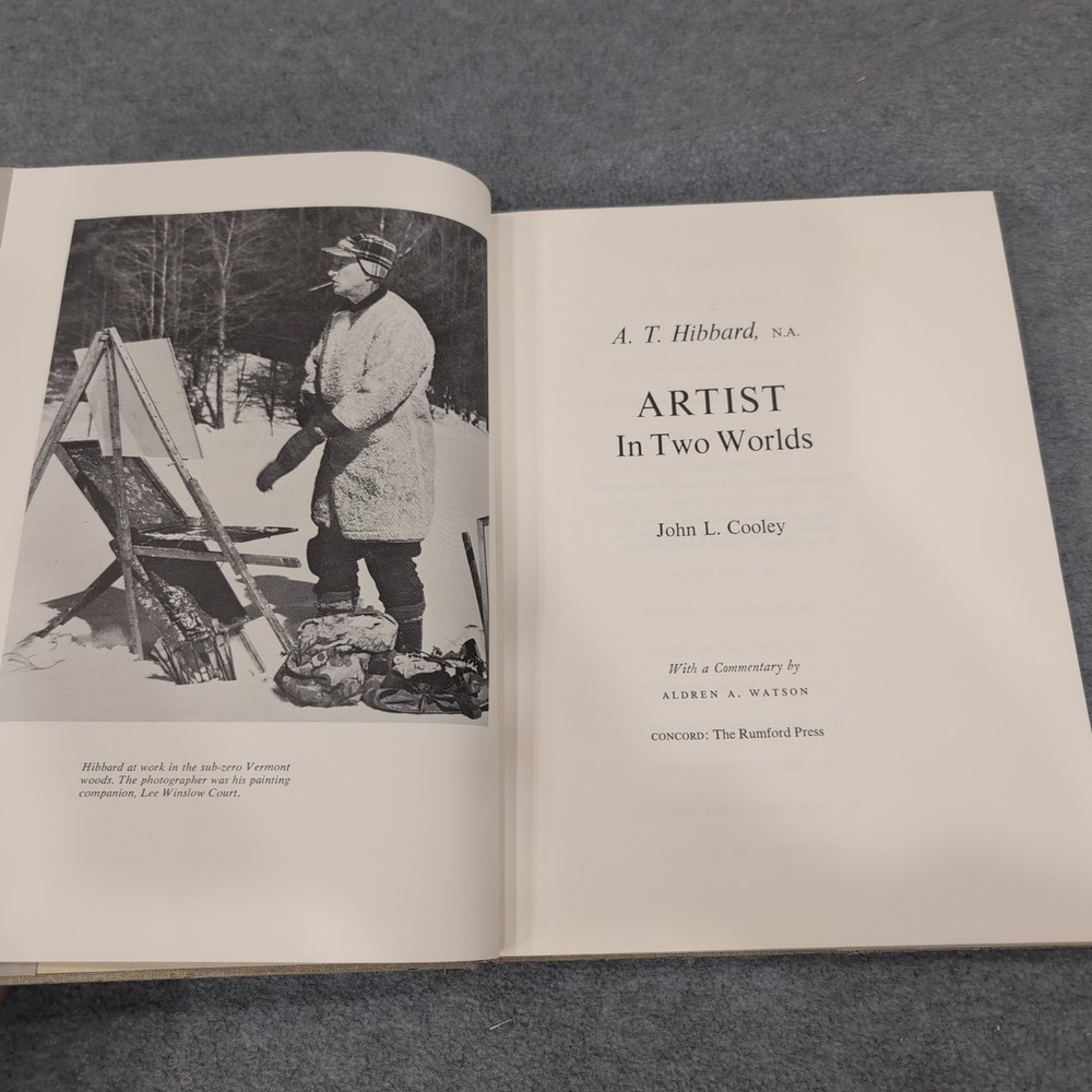 A T Hibbard NA Artist in Two Worlds Book First Edition 1968 John L Cooley - Picture 2 of 5